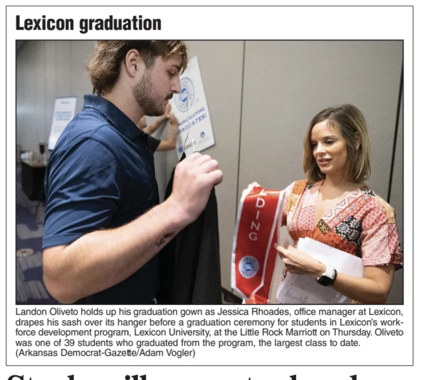 Arkansas Democrat-Gazette // Lexicon University Aug. 2025 Graduation