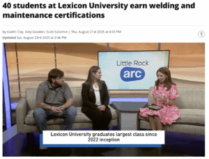 KATV's Kaelin Clay and Lexicon's Tyler Greenwell and Catherine Brumbaugh