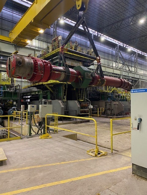 Work Roll Spindle Change-out: Nucor Brandenburg