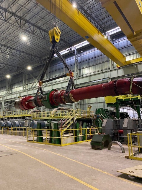 Work Roll Spindle Change-out: Nucor Brandenburg
