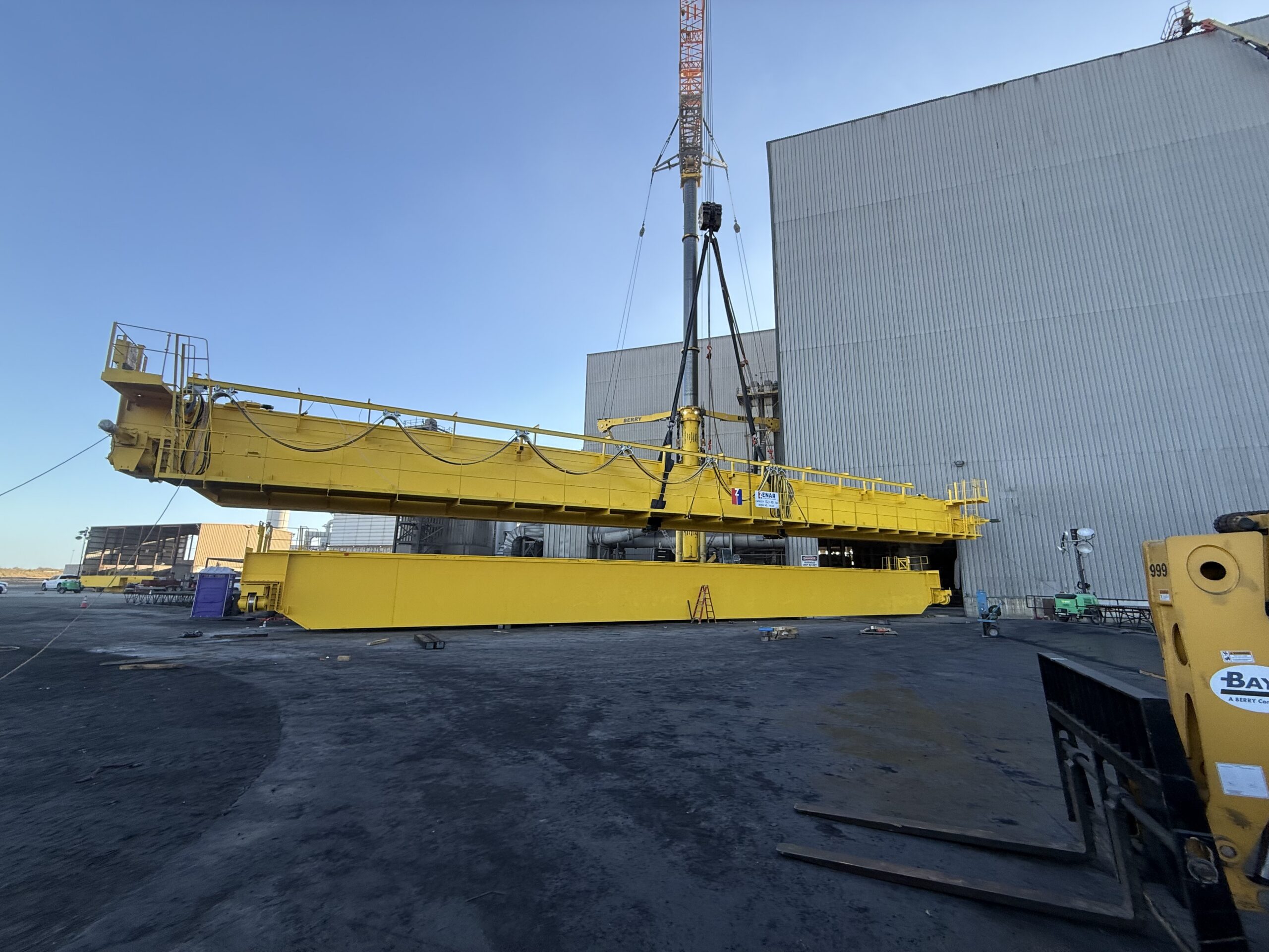 Caster Crane Installation- SDI Sinton