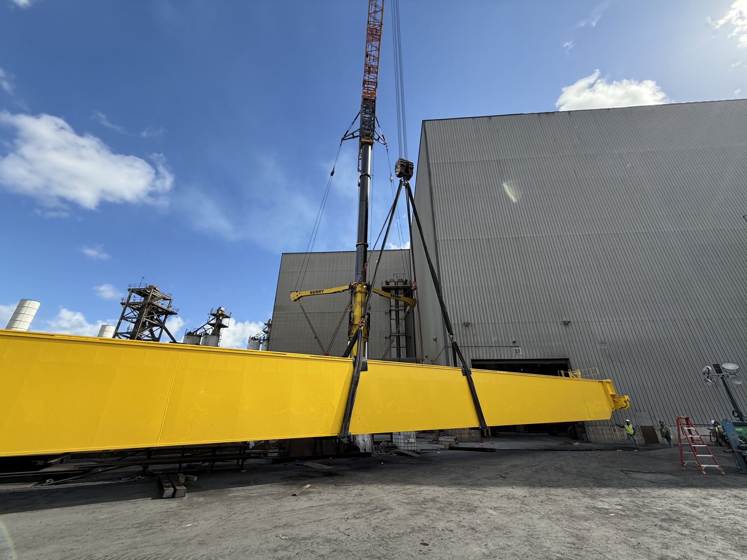Caster Crane Installation- SDI Sinton